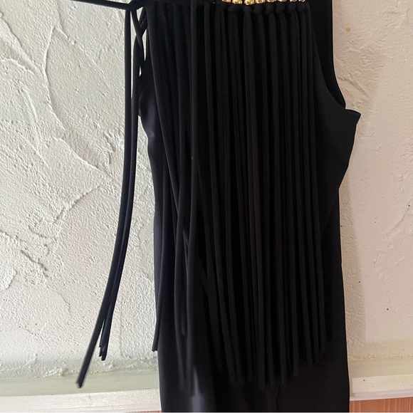 Michael Kors Black Top with Gold Accents - Picture 4 of 7